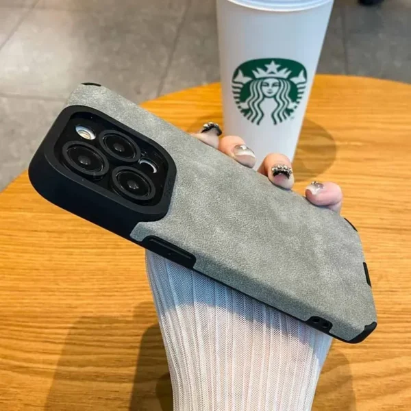 Fashion Phone Case For iPhone 16 15 14 13 12 11 Pro Max 16 Plus Fur Leather Full Lens Protection Cases Cover - Image 7