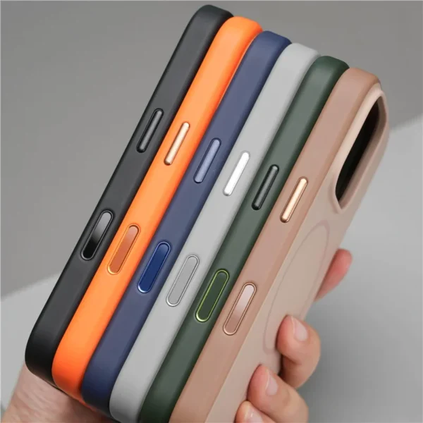 Double Color Original Matte Magsafe Case For iPhone 17Pro Max 17 16Pro 17Air Active Touch Camera Button Hybrid PC+TPU Hard Cover - Image 3