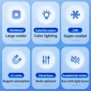 Magnetic Mobile Phone Cooler Strong Cooling Mobile Phone Radiator Universal Semiconductor Tablet Radiator Gaming Cooler for iPad