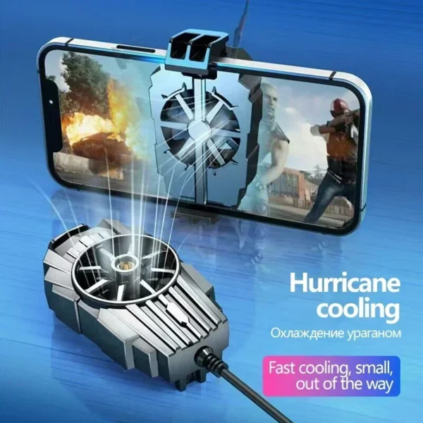 New Mini Cooling Fans For Mobile Phone Silent Cooler Cell Phone Gaming Radiator Game Cooler Portable Cooling Fan - Image 5