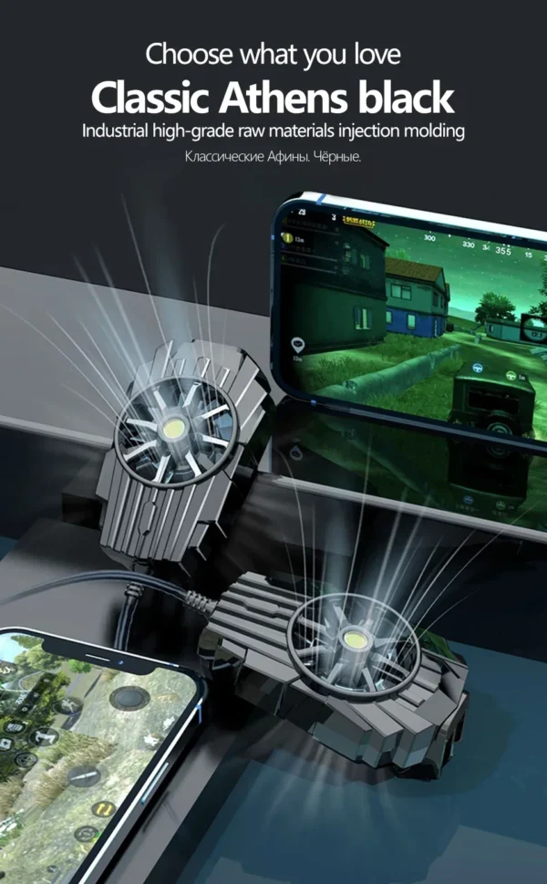 New Mini Cooling Fans For Mobile Phone Silent Cooler Cell Phone Gaming Radiator Game Cooler Portable Cooling Fan - Image 14
