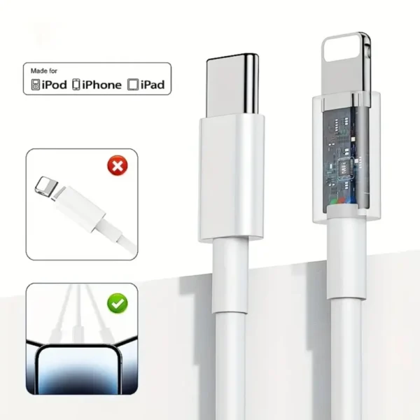 iPhone Fast Charger, 20W USB C Charger Block with USB C to Lightning Cable, Fast Compatible with iPhone14/13/12/11/XS/XR - Image 4