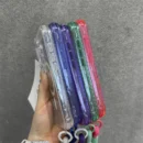 INS Glitter Clear Magnetic for Magsafe Case for IPhone 17 Air 16 15 14 Plus 13 12 Pro Max Wrist Strap Lanyard Shockproof Cover