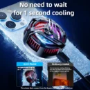 AL02 Mobile Phone Semiconductor Magnetic Cooling Fan Radiator PUBG Game Cooler for IOS Android Gaming Accessories Cool Heat Sink