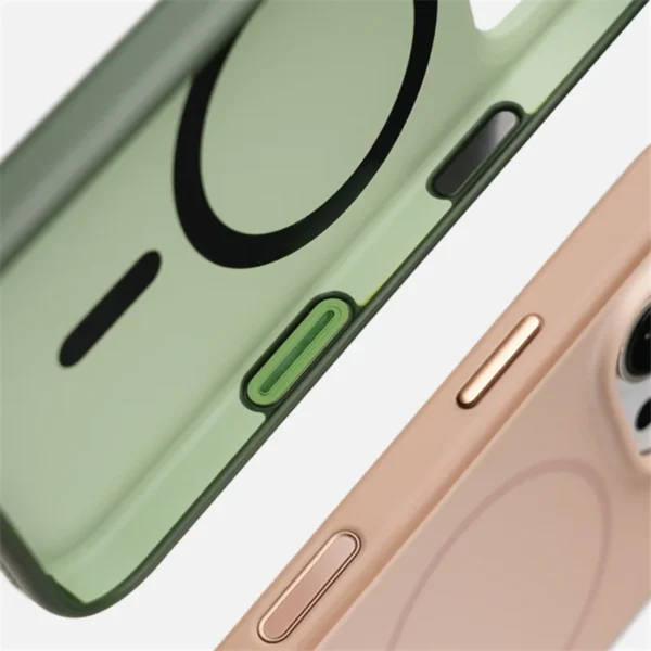 Double Color Original Matte Magsafe Case For iPhone 17Pro Max 17 16Pro 17Air Active Touch Camera Button Hybrid PC+TPU Hard Cover - Image 4