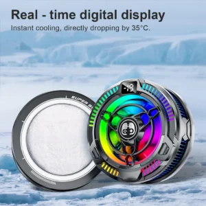 Portable Mobile Phone Cooler 3 Modes Cooling Fan Gaming Accessories For IPhone/Android/iPad Gaming Live Broadcast Permanent