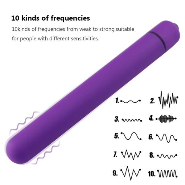 Bullet Vibrator Dildo Vibrator AV Rod Adult Sex Toy Female Anal Clitoral Stimulator G-Spot Massager For Adult Female Couples - Image 2