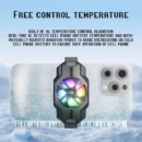 Phone Cooler for Gaming, Portable & Lightweight Mobile Phone Cooling Fan Compatible with iPhones/Android Phone Used for live
