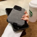 Fashion Phone Case For iPhone 16 15 14 13 12 11 Pro Max 16 Plus Fur Leather Full Lens Protection Cases Cover