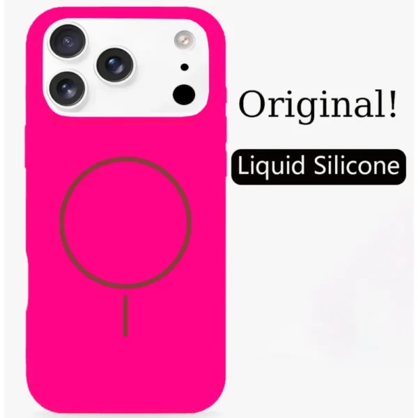 Original Liquid Silicone for Magsafe Case for iPhone 17 Air 16 15 14 13 12 Pro Max Plus 17Pro Magnetic Soft Bright Candy Cover - Image 13