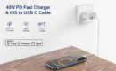 40W USB C Fast Charger For iPhone 14 13 12 11 Pro Max XS iPad USB Type C Fast Charging Data Cable Phone Accessories Charger Set