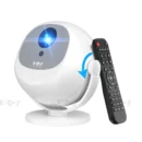 Smart Mini Projector Android 11 WiFi6 Support 4K 1080P BT5.0 Projector Home Cinema Portable Projector Keystone Correction