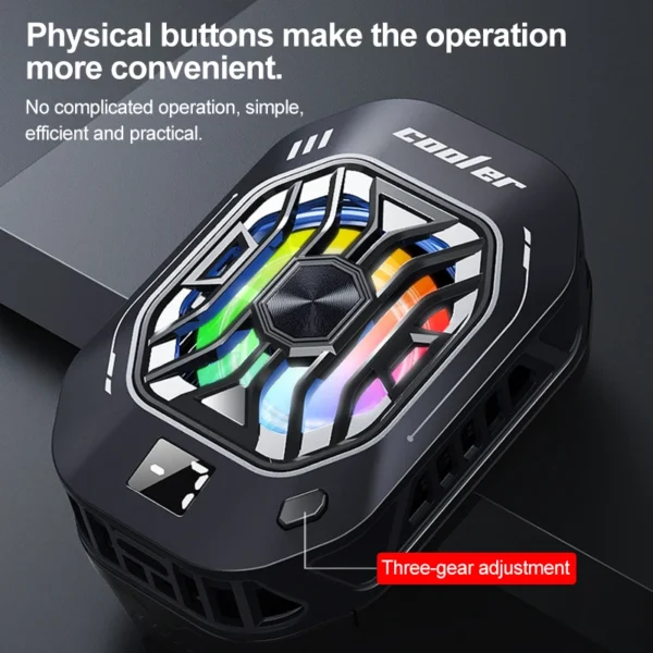 Smartphone cooler for phone cooling fan for mobile phone cooler phone gaming cell cooling plate phone cooler for games Portable - Image 4