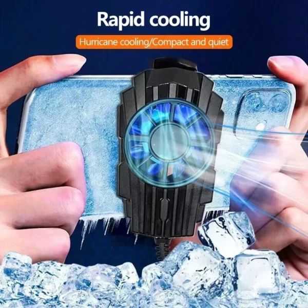 New Mini Cooling Fans For Mobile Phone Silent Cooler Cell Phone Gaming Radiator Game Cooler Portable Cooling Fan - Image 6