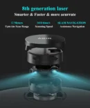 ABIR X8 Robot Vacuum Cleaner ,Laser System, Multiple Floors Maps, Zone Cleaning,Restricted Area Setting for Home Carpet Cleaning