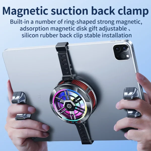 Magnetic Mobile Phone Cooler Strong Cooling Mobile Phone Radiator Universal Semiconductor Tablet Radiator Gaming Cooler for iPad - Image 15